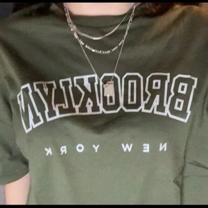 3 for $10- Forest Green Graphic Tee